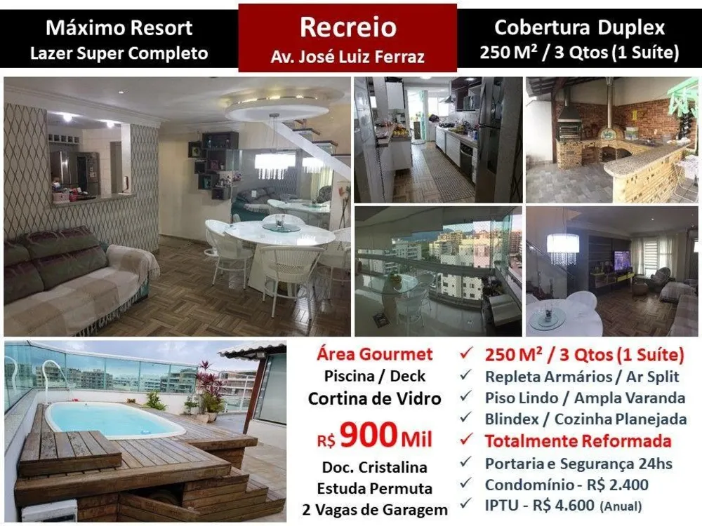 Cobertura, 3 quartos, 250 m² - Foto 1