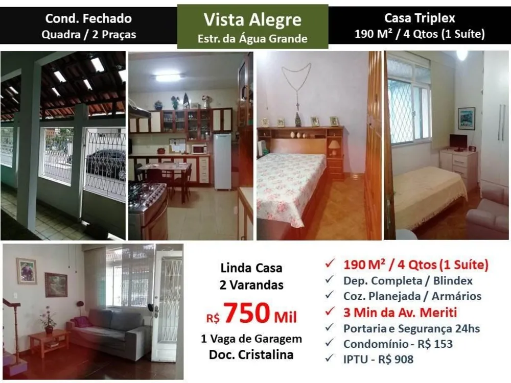 Casa, 4 quartos, 190 m² - Foto 1