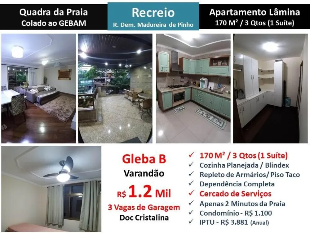 Apartamento, 3 quartos, 170 m² - Foto 1