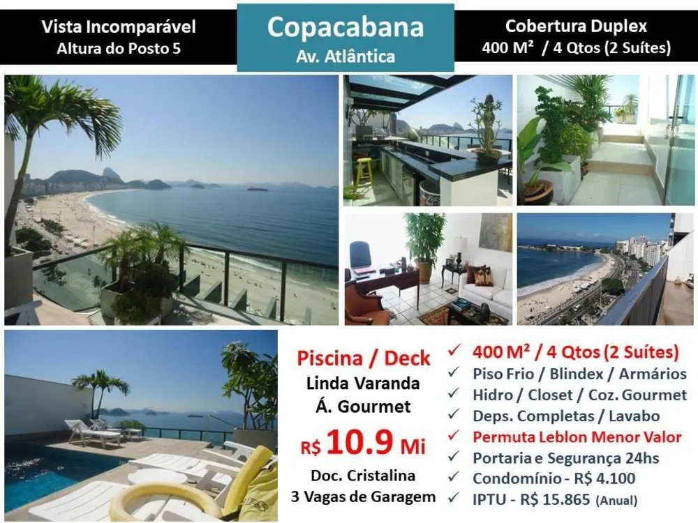 Cobertura, 4 quartos, 400 m² - Foto 1