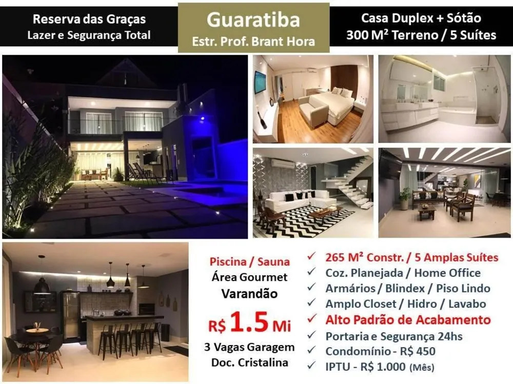 Casa, 5 quartos, 300 m² - Foto 1
