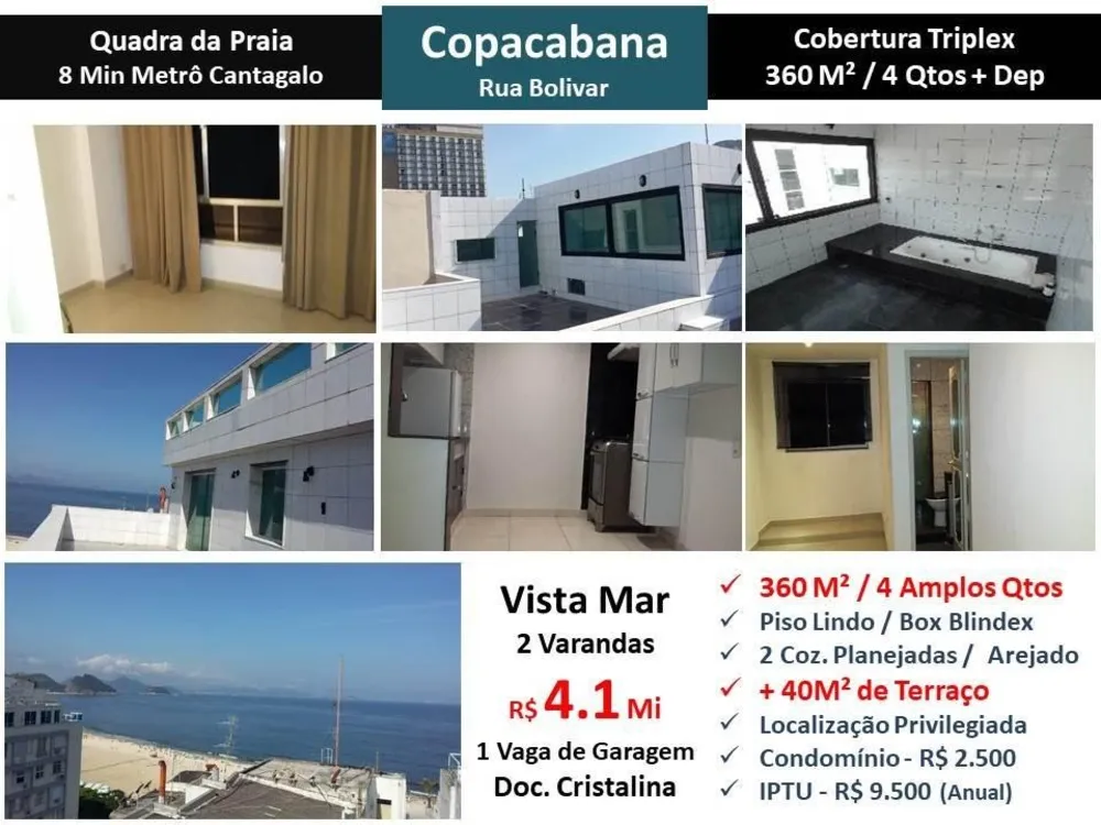 Cobertura, 4 quartos, 360 m² - Foto 1