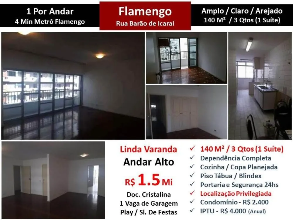 Apartamento, 3 quartos, 140 m² - Foto 1