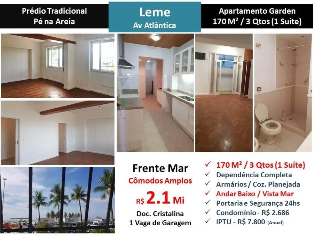 Apartamento, 3 quartos, 170 m² - Foto 1