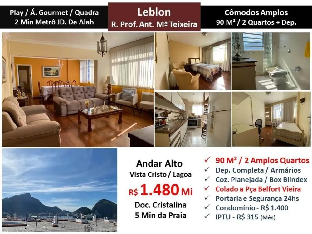 Apartamento, 2 quartos, 90 m² - Foto 1