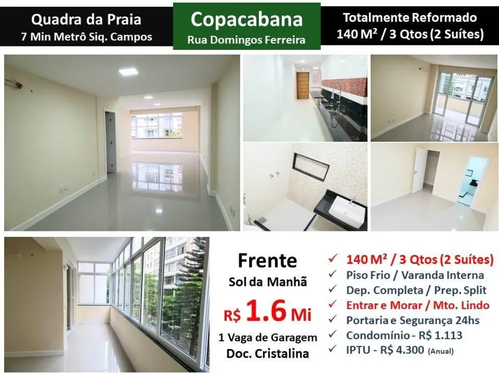 Apartamento, 3 quartos, 140 m² - Foto 1