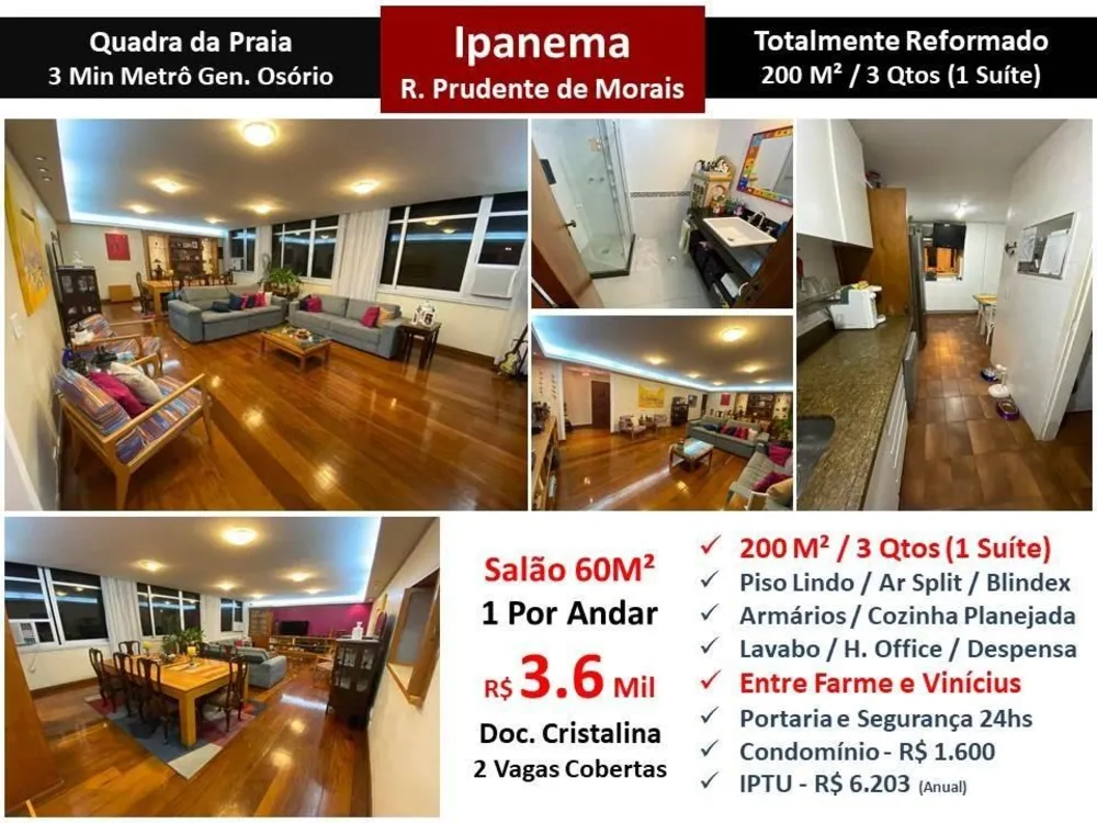 Apartamento, 3 quartos, 200 m² - Foto 1