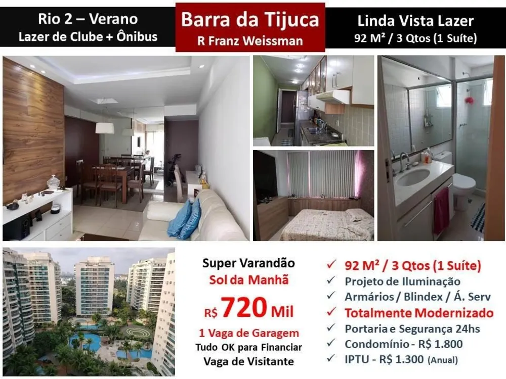 Apartamento, 3 quartos, 92 m² - Foto 1