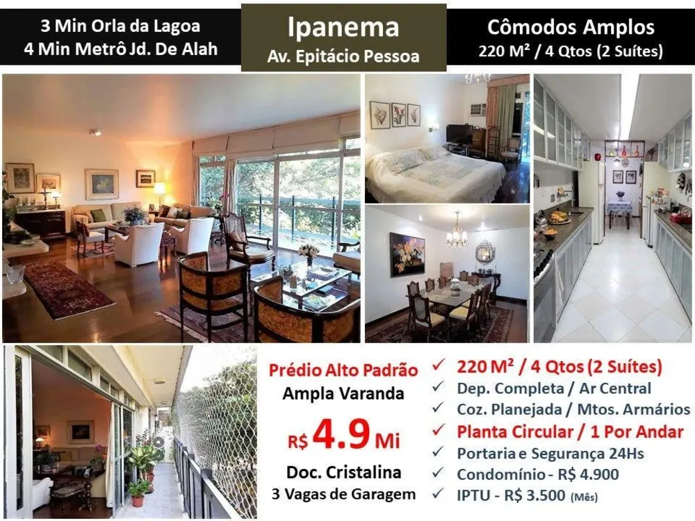 Apartamento, 4 quartos, 220 m² - Foto 1