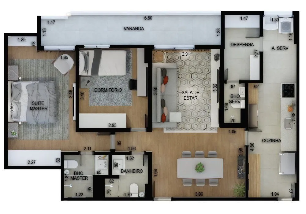 Apartamento, 2 quartos, 95 m² - Foto 18