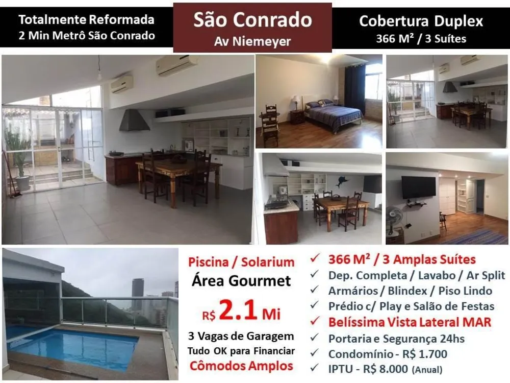 Cobertura, 3 quartos, 366 m² - Foto 1