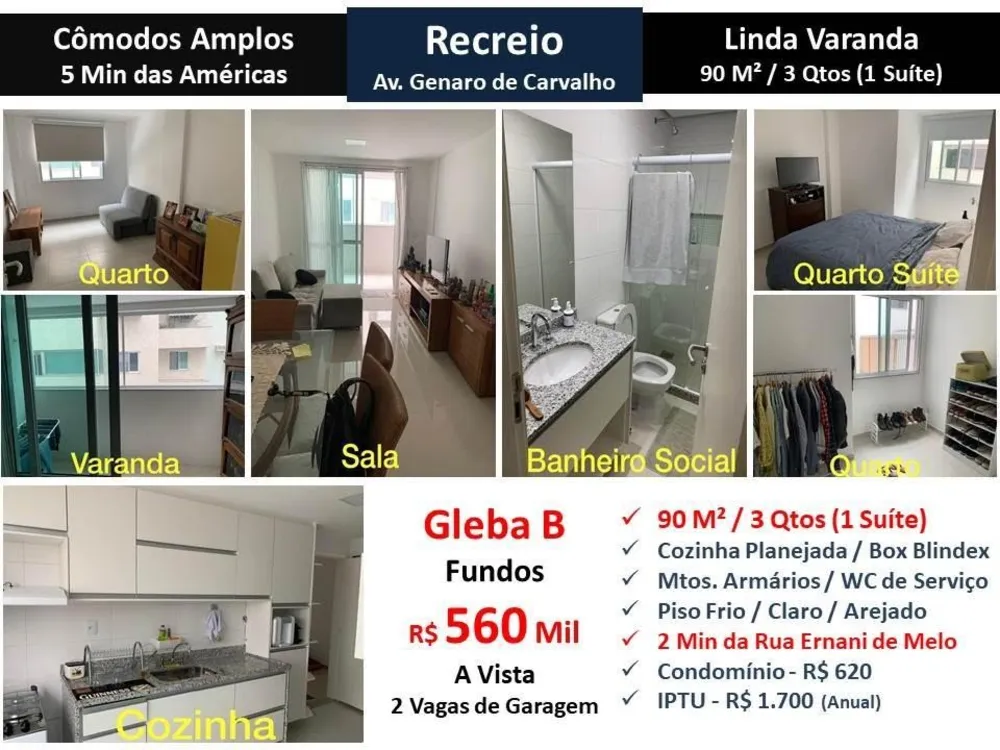 Apartamento, 3 quartos, 90 m² - Foto 1