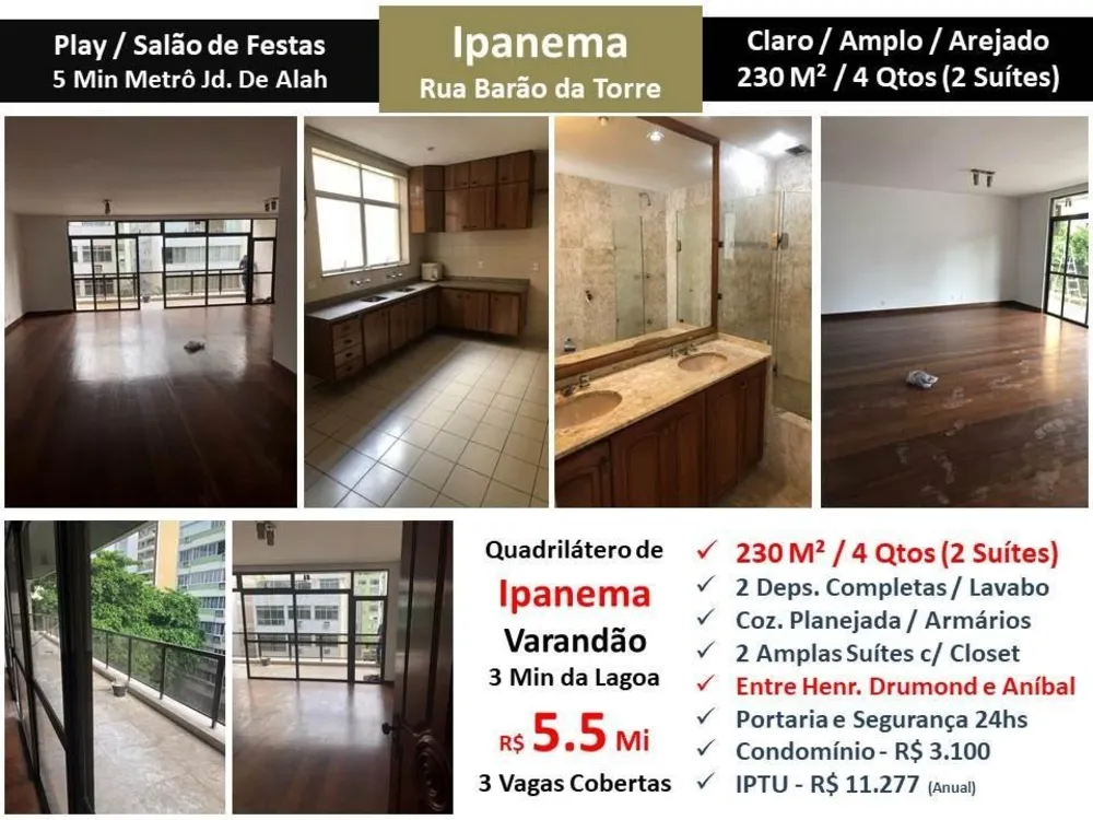 Apartamento, 4 quartos, 230 m² - Foto 1
