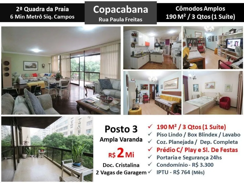 Apartamento, 3 quartos, 190 m² - Foto 1