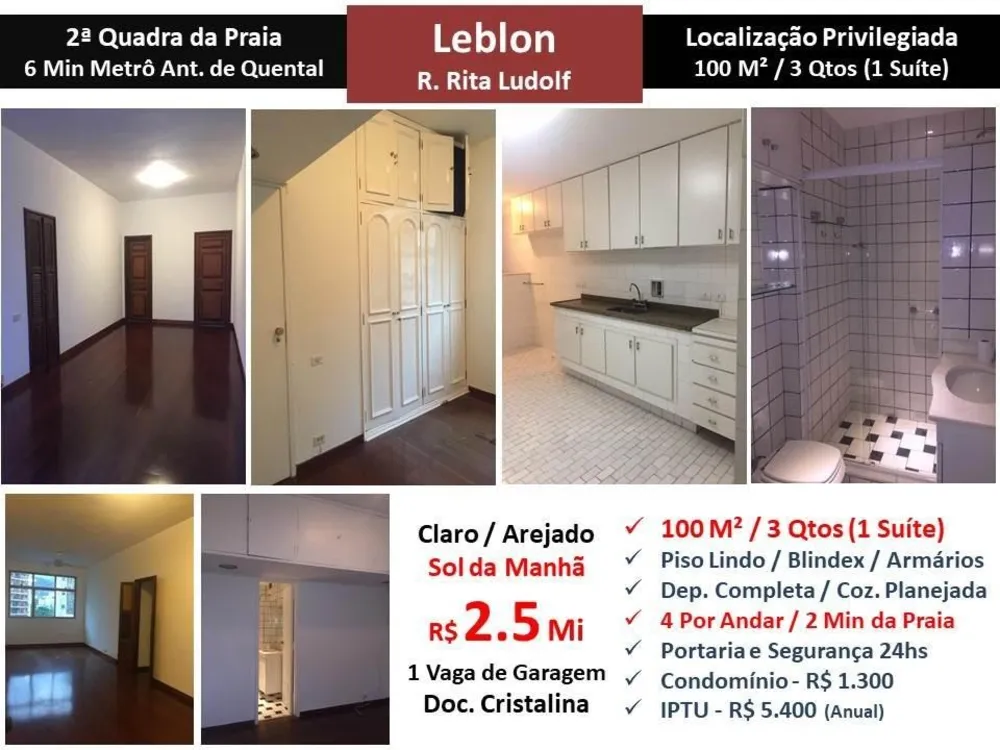 Apartamento, 3 quartos, 100 m² - Foto 1