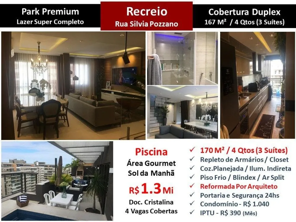 Cobertura, 4 quartos, 167 m² - Foto 1
