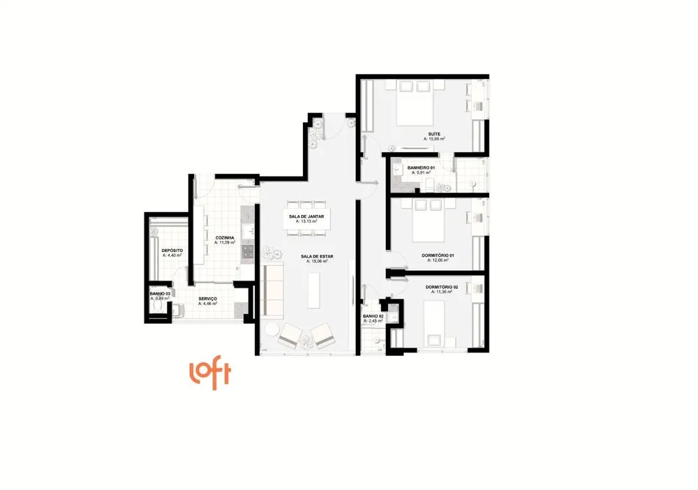 Apartamento, 3 quartos, 120 m² - Foto 19