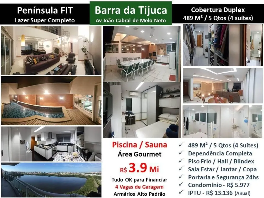 Cobertura, 5 quartos, 489 m² - Foto 1