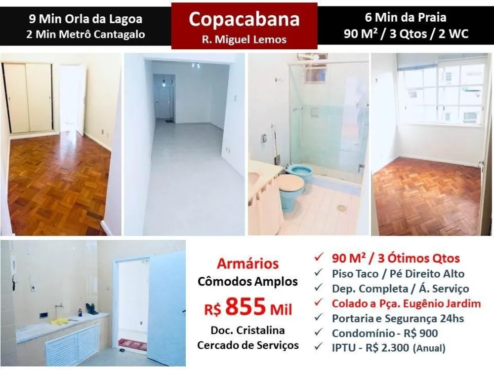 Apartamento, 3 quartos, 90 m² - Foto 1