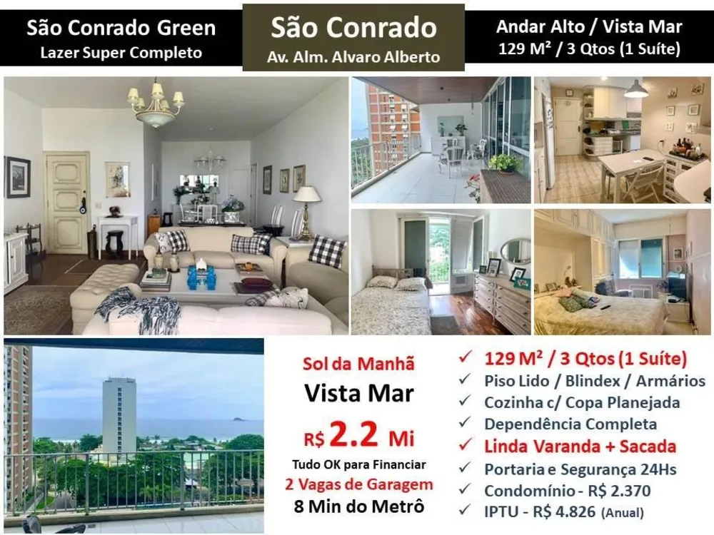 Apartamento, 3 quartos, 129 m² - Foto 1