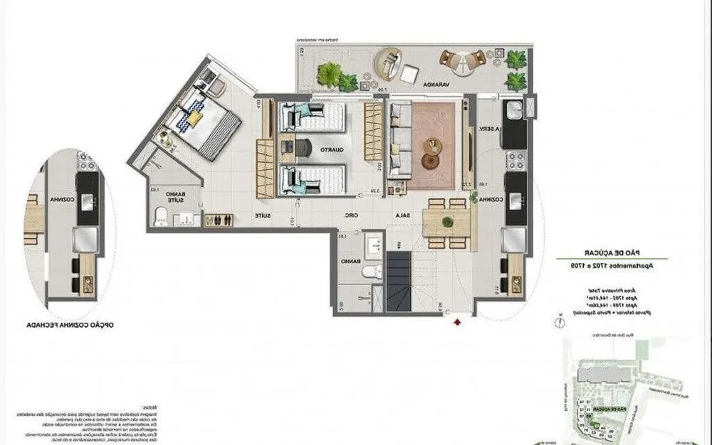 Cobertura, 2 quartos, 144 m² - Foto 15