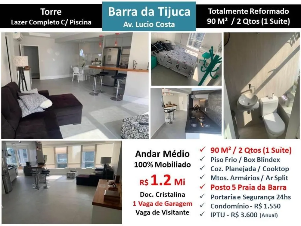 Apartamento, 2 quartos, 90 m² - Foto 1