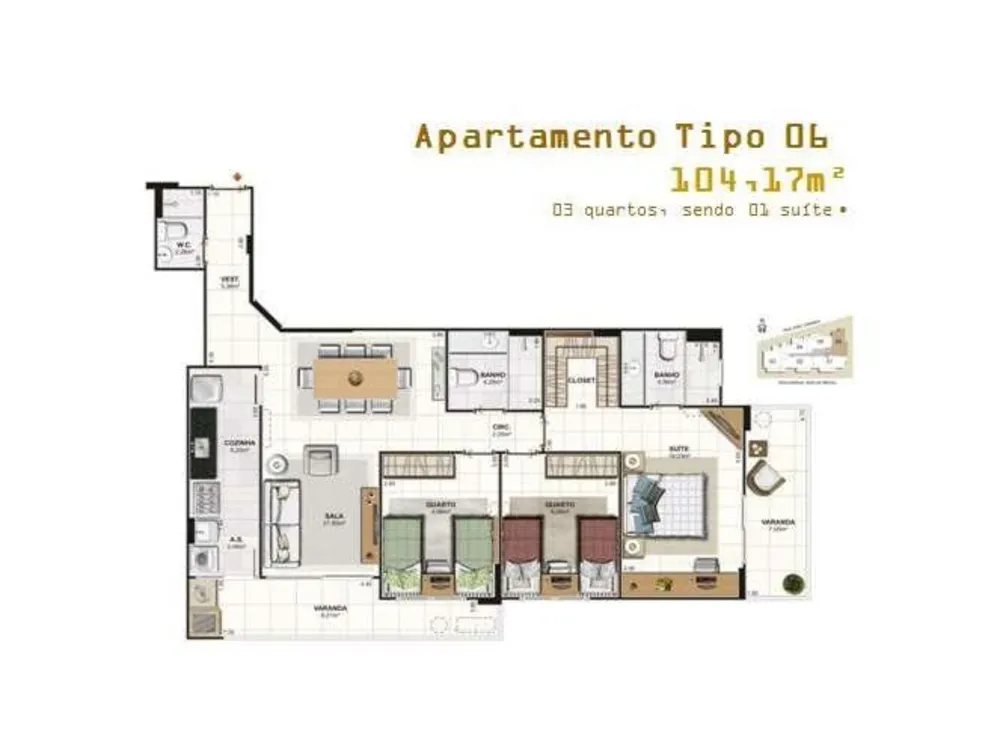 Apartamento, 3 quartos, 121 m² - Foto 30
