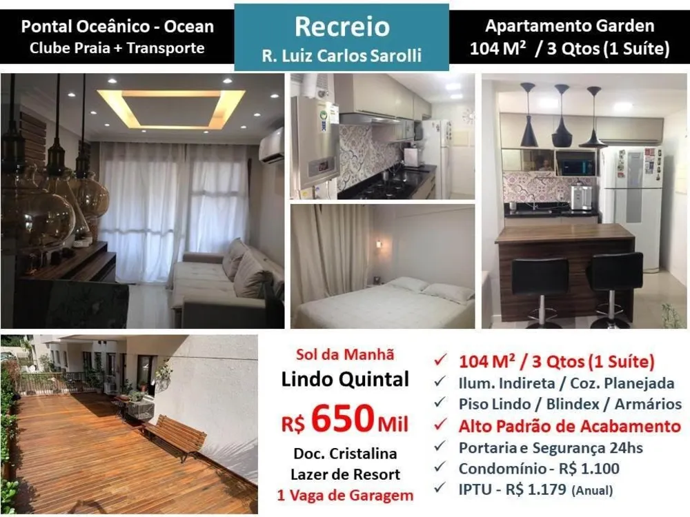 Apartamento, 3 quartos, 104 m² - Foto 1
