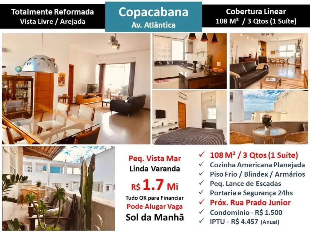 Cobertura, 3 quartos, 108 m² - Foto 1