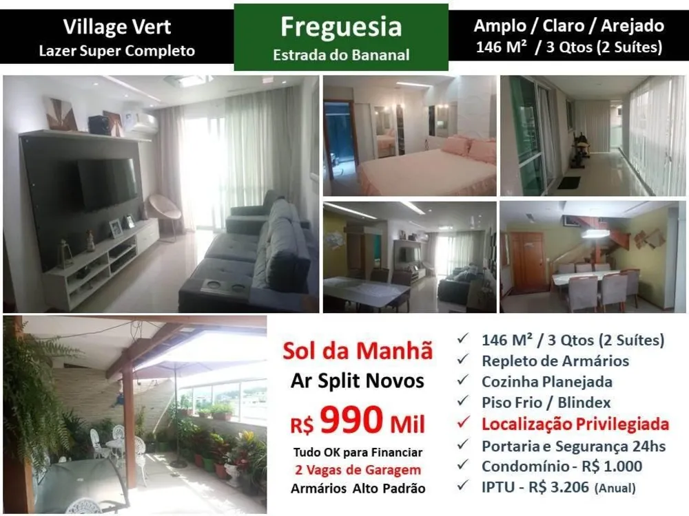 Cobertura, 3 quartos, 146 m² - Foto 1