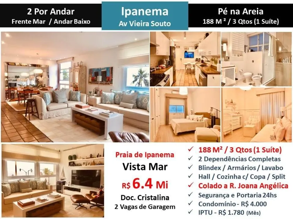 Apartamento, 3 quartos, 188 m² - Foto 1