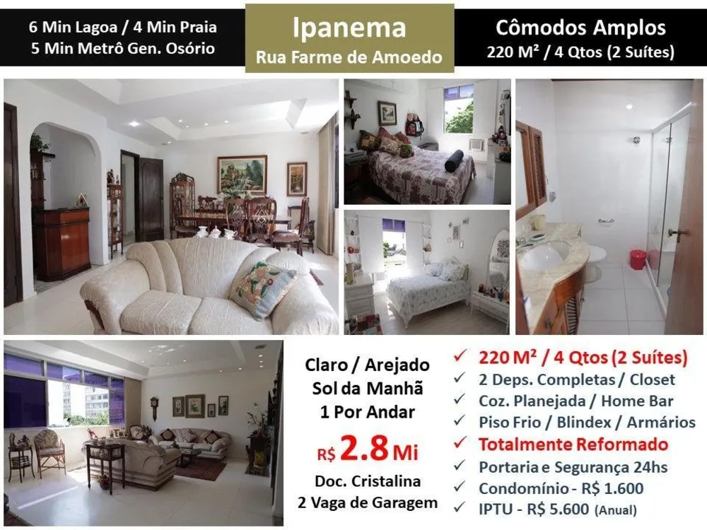 Apartamento, 4 quartos, 220 m² - Foto 1