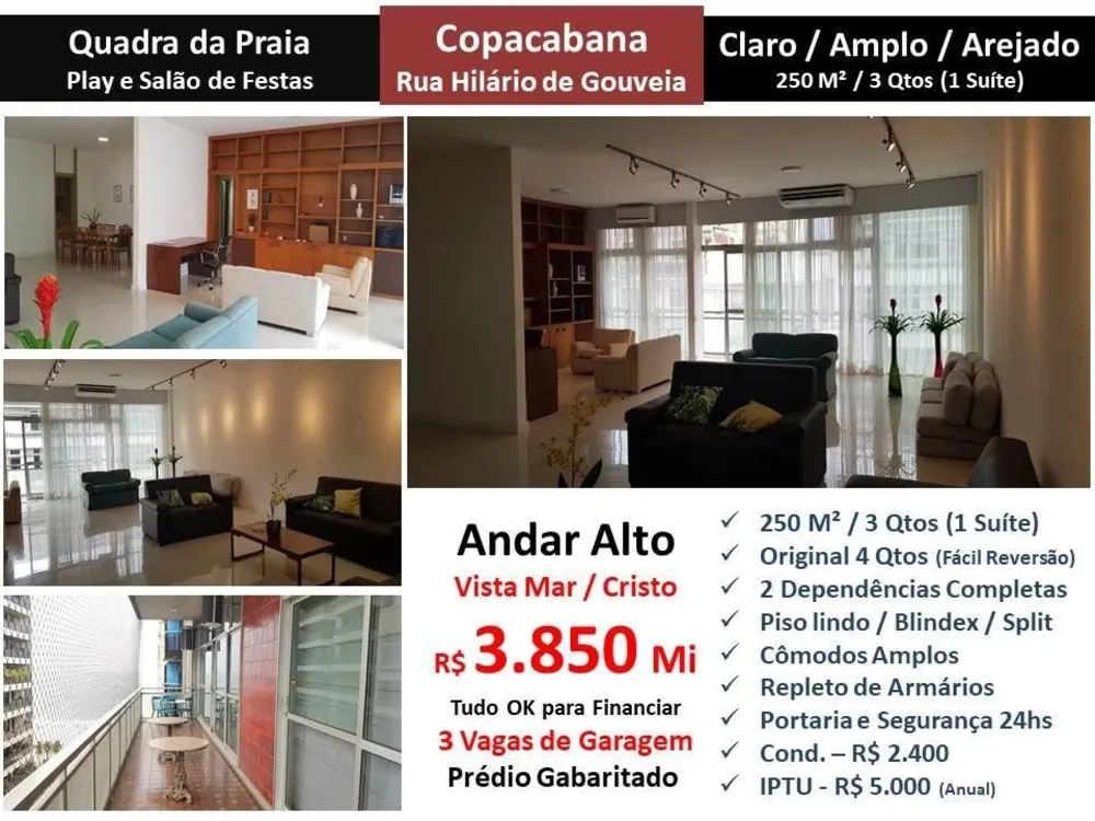 Apartamento, 3 quartos, 250 m² - Foto 1