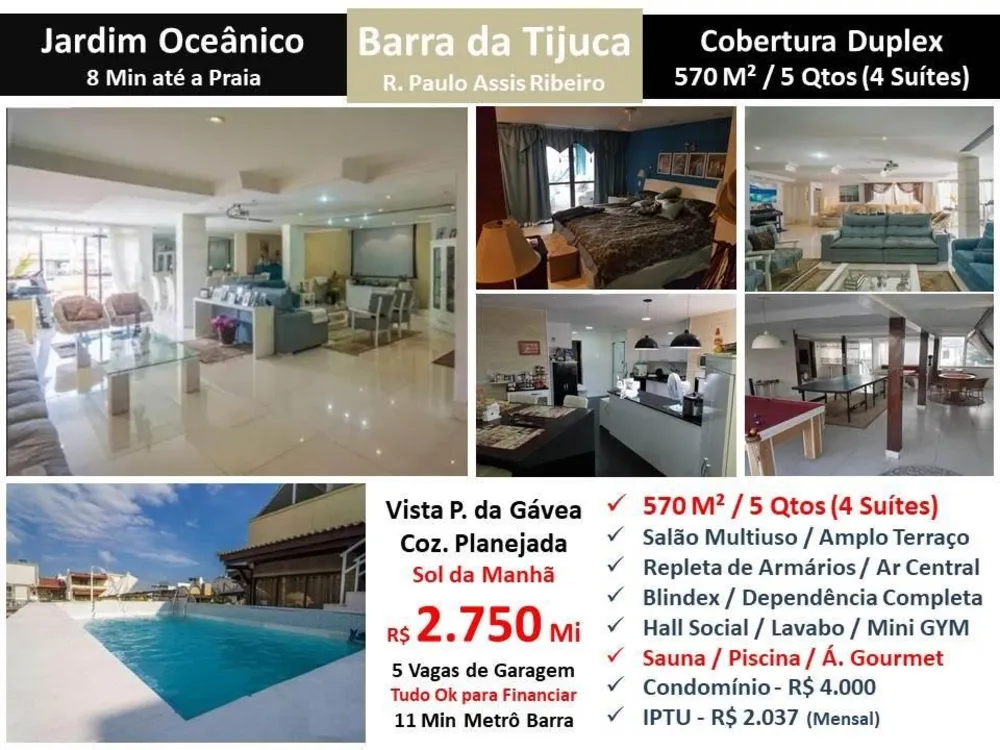 Cobertura, 5 quartos, 570 m² - Foto 1