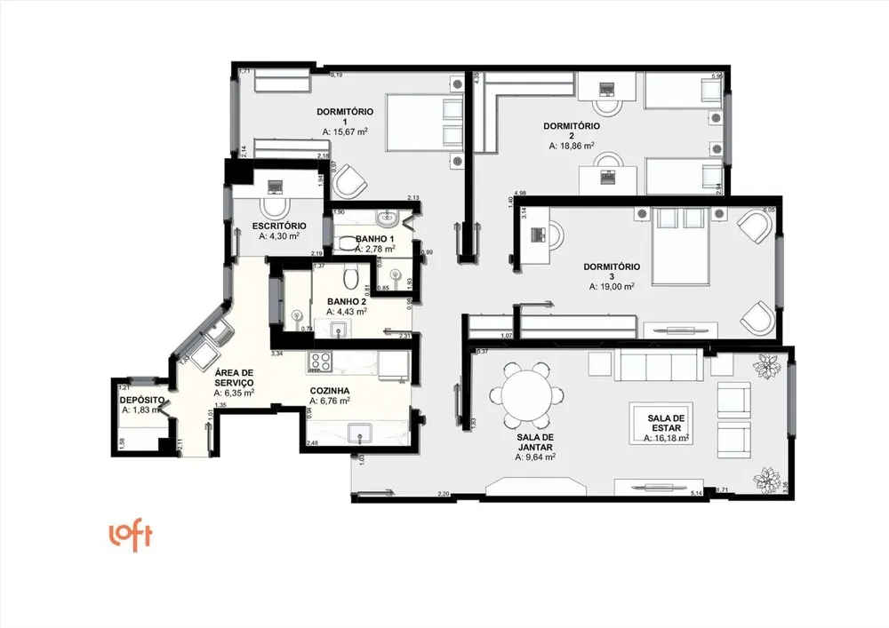 Apartamento, 3 quartos, 140 m² - Foto 28