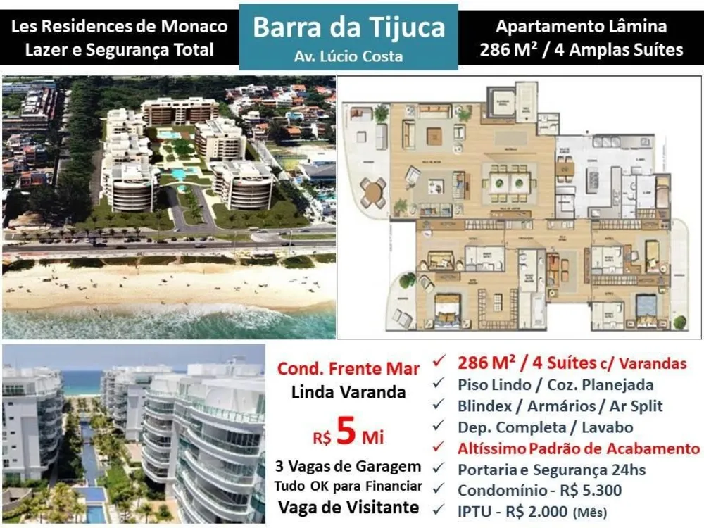 Apartamento, 4 quartos, 286 m² - Foto 1