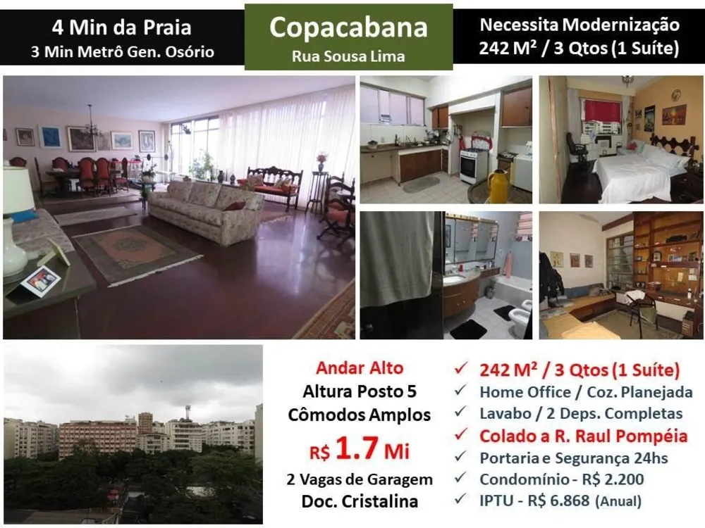 Apartamento, 3 quartos, 242 m² - Foto 1
