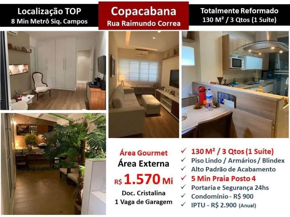 Apartamento, 3 quartos, 130 m² - Foto 1