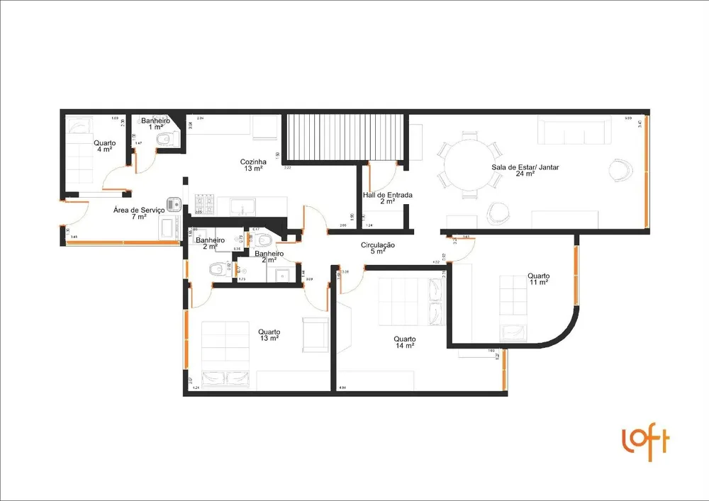 Apartamento, 3 quartos, 118 m² - Foto 7