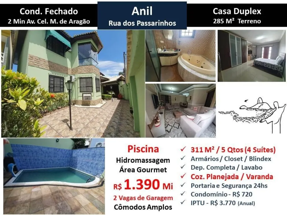 Casa, 5 quartos, 285 m² - Foto 1