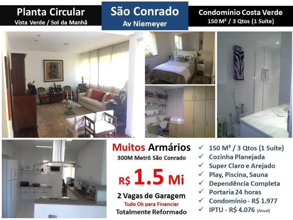 Apartamento, 3 quartos, 150 m² - Foto 1