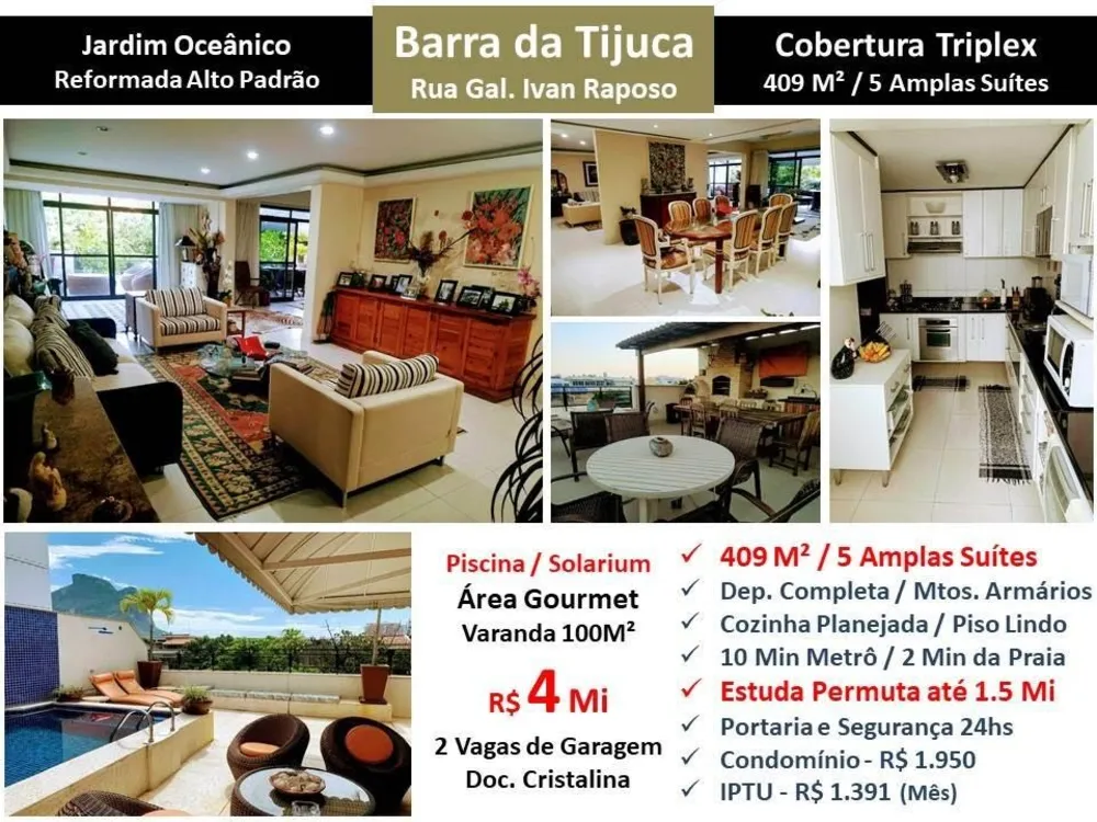 Cobertura, 5 quartos, 409 m² - Foto 1