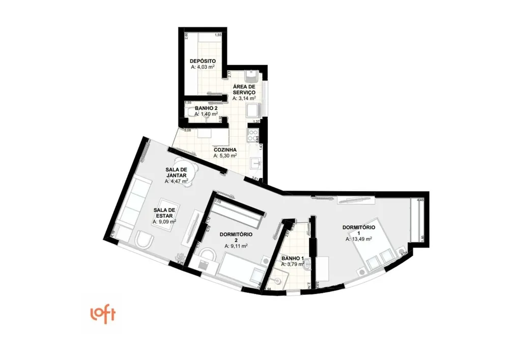 Apartamento, 2 quartos, 61 m² - Foto 15