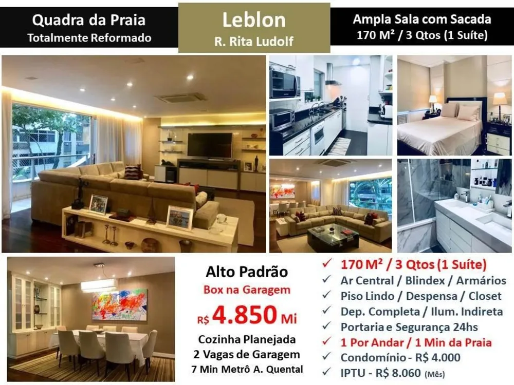 Apartamento, 3 quartos, 170 m² - Foto 1