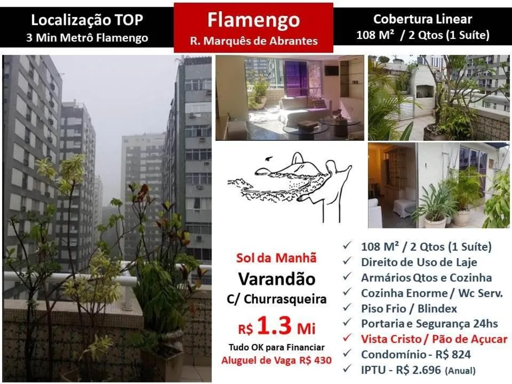 Cobertura, 2 quartos, 108 m² - Foto 1