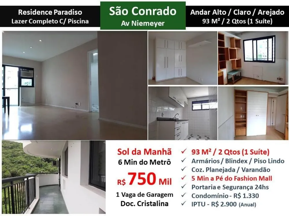 Apartamento, 2 quartos, 93 m² - Foto 1
