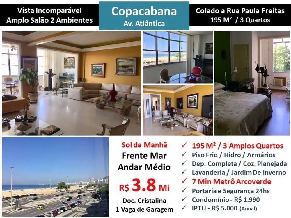 Apartamento, 3 quartos, 195 m² - Foto 1