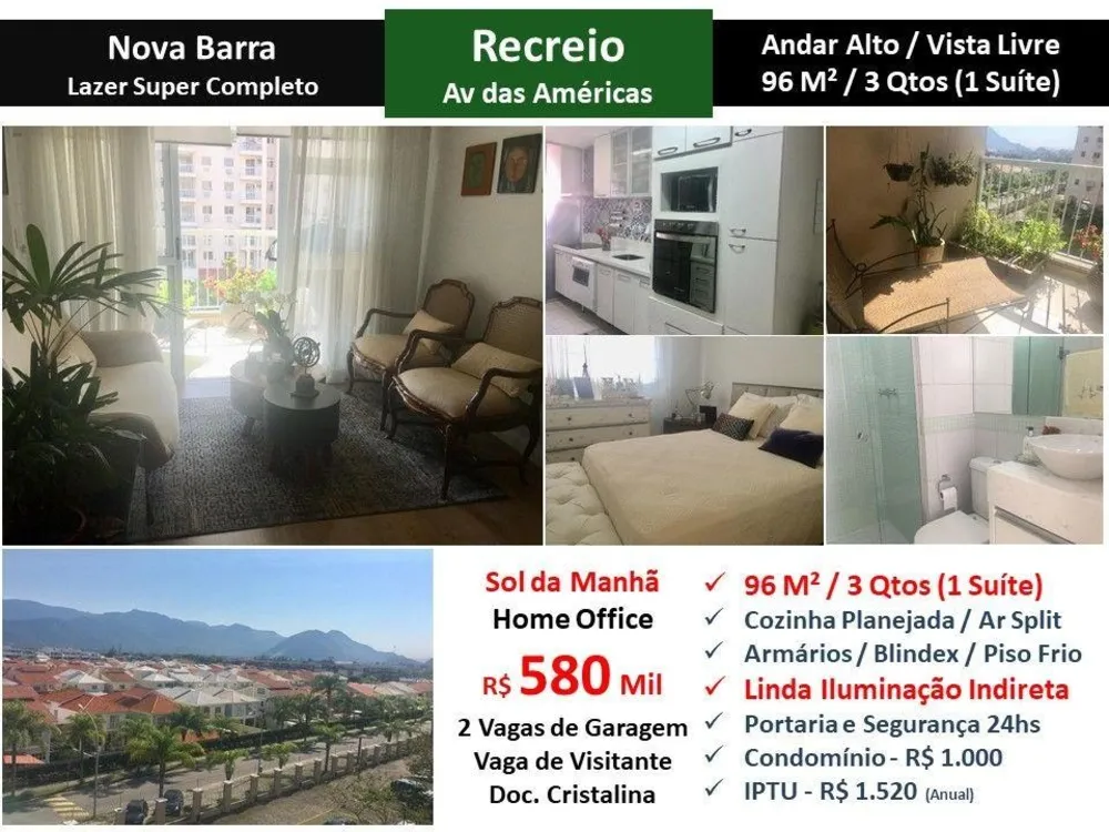 Apartamento, 3 quartos, 96 m² - Foto 1