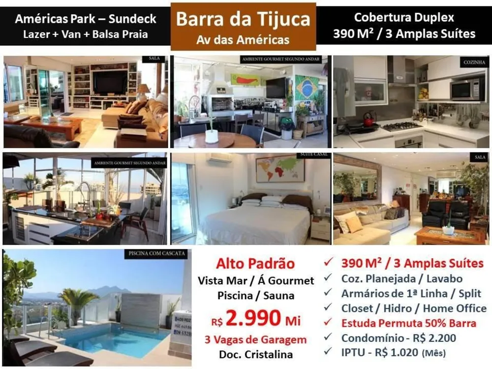 Cobertura, 3 quartos, 390 m² - Foto 1