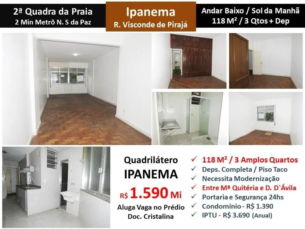 Apartamento, 3 quartos, 118 m² - Foto 1